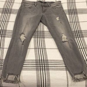 EXPRESS GRAY ANKLE JEAN LEGGING